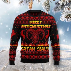 Merry Antichristmas Satan Claus Ugly Christmas…