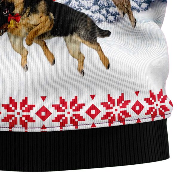 German Shepherd Santa Claus Ugly Christmas Sweater Gift For Christmas
