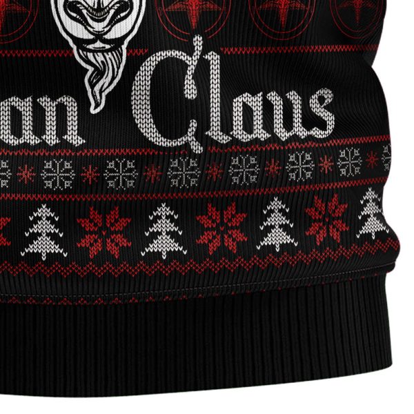 Satan Claus Merry Christmas Hail Satanic Ugly Christmas Sweater