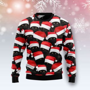 Black Cat Group Ugly Christmas Sweater