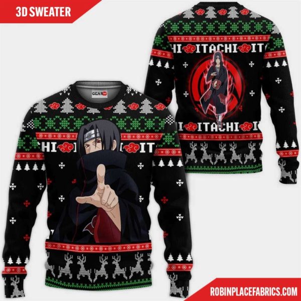 Akatsuki Itachi Naruto Ugly Christmas Sweater – Sweatshirt Gift For Christmas Day