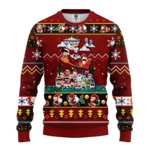 Characters Dragon Ball Ugly Christmas Sweater