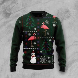 Flamingo Lover Ugly Christmas Sweater, Flamingo…