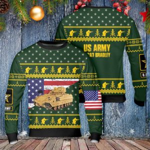 US Army M2A3 Bradley Christmas Sweater…