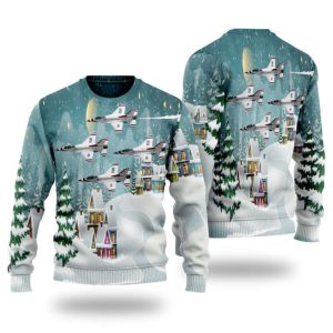 US Air Force Thunderbirds Christmas Sweater…