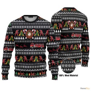 3d santa village firefighter ugly sweater best gift for christmas 2.jpeg