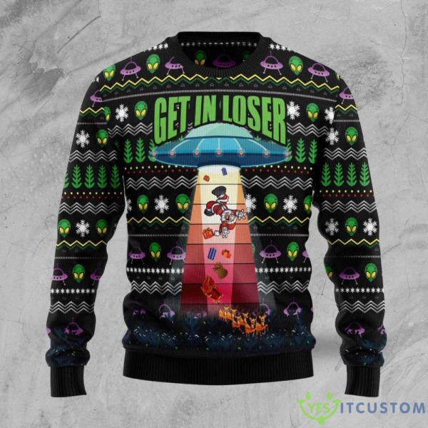 Alien Get In Loser Funny Christmas Gift Xmas Ugly Christmas Sweater