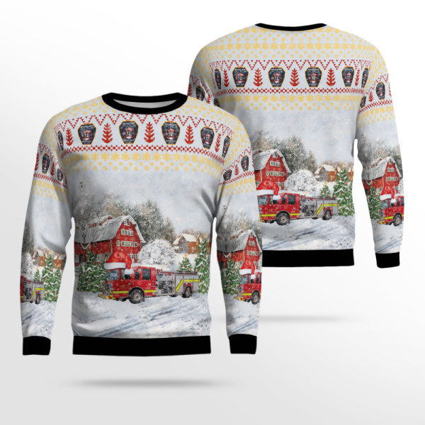Arkansas Beaver Lake Fire Dept 3D Ugly Christmas Sweater – Festive Gift for Christmas