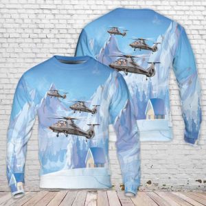 Christmas Sweater 3D Gift: Army Boeing…