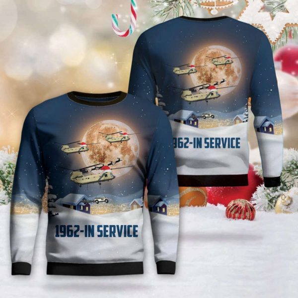 Army CH-47 Chinook Christmas Sweater Gift For Christmas