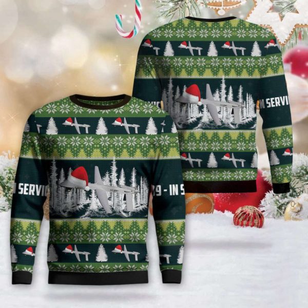 Exclusive Army MQ-1C Gray Eagle Christmas Sweater – 3D Gift for the Holidays