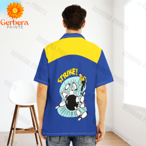 awesome bowling ball strike skull blue and yellow aloha hawaiian shirts for men for women wt4105 3.png