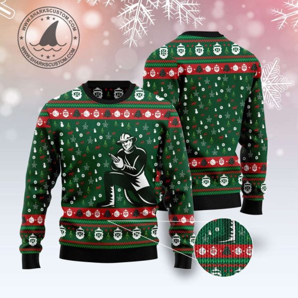 Get Festive with the Awesome Firefighter G5106 Ugly Christmas Sweater Perfect Christmas Gift