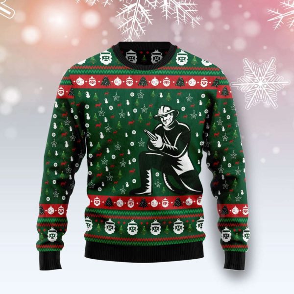 Get Festive with the Awesome Firefighter G5106 Ugly Christmas Sweater Perfect Christmas Gift