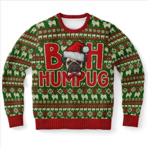 bah humpug pug ugly sweater christmas sweater wool sweater xmas gift for dog lovers gift for christmass day 2.jpeg