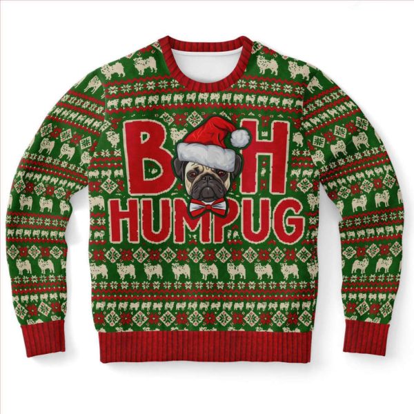 Bah Humpug Pug Ugly Sweater Christmas Sweater Wool Sweater Xmas Gift for Dog Lovers – Gift For Christmass Day