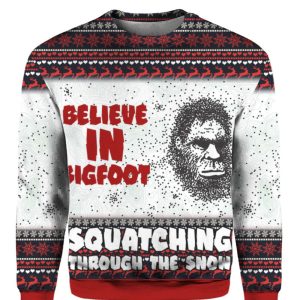 Believe In Bigfoot Squat Ching Through…
