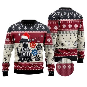 Ultimate Dog Dad Christmas Ugly Sweater…