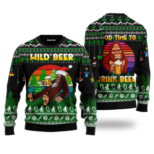 Bigfoot Beer Christmas Ugly Sweater –…