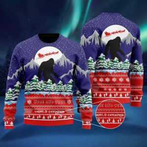 Bigfoot Merry Christmas Ugly Sweater –…