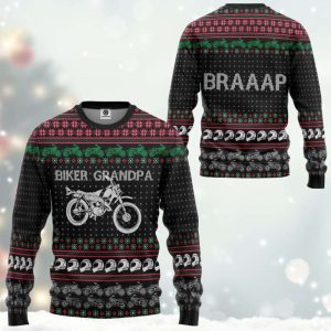 Biker Grandpa Braaap For Unisex Ugly…