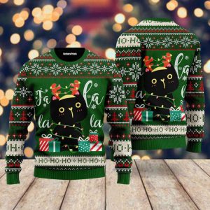 black cat falalala ugly christmas sweater for men women uh1324 1.jpeg