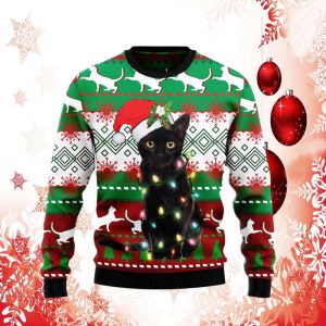 black cat light ugly christmas sweater knit wool sweater.jpeg