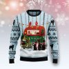 Black Cat Love Camping Ugly Christmas Sweater For Christmas Gift