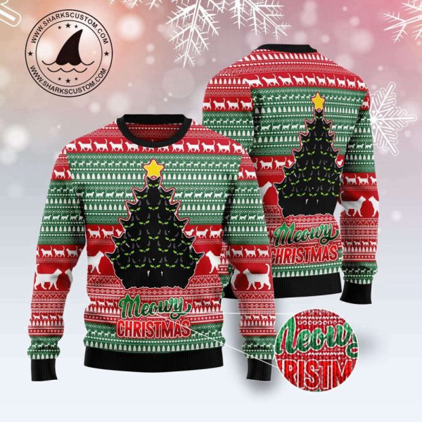 Black Cat Meowy Christmas TY239 Ugly Christmas Sweater –  Best Gift For Christmas, Noel Malalan – Christmas Signature