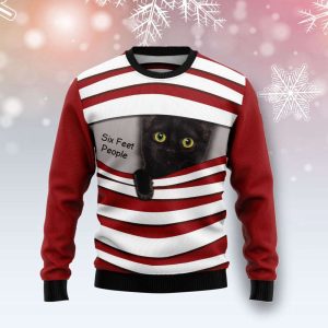 Black Cat Six Feet Ugly Christmas…
