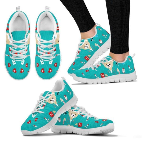 Blue Bear Nurse Women’s Sneakers For Men And Women Comfortable Walking Running Lightweight Casual Shoes