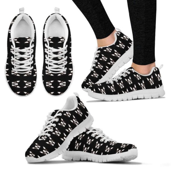 Boston Terrier Lover Women’s Sneakers For Men And Women Comfortable Walking Running Lightweight Casual Shoes