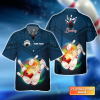 Bowling Ball Flying Rainbow Fire hawaiian shirt, Bowling Hawaiian Shirt For Unisex Gift Bowling Team shirt