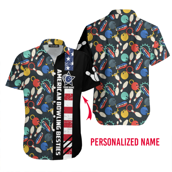 Bowling Besties This Is How I Roll Custom Name Hawaiian Shirt For Unisex Gift