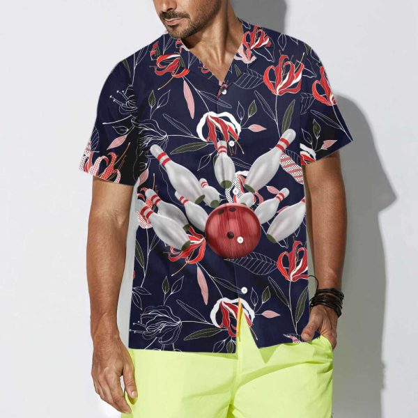 Colorful Floral Hawaiian Shirt: Perfect Bowling Gift for Players Friends and Family