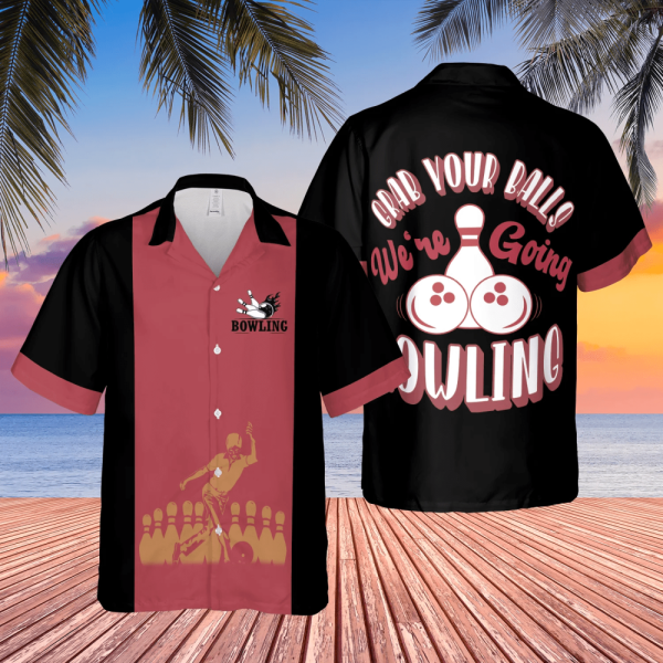 Bowling Grab Your Balls Hawaiian Shirt | For Men & Women | Aloha Shirt