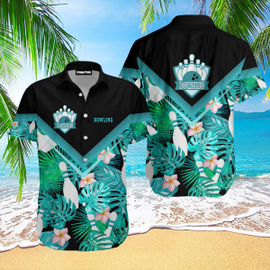 Bowling Green Tropical Flowers Hawaiian Shirt…