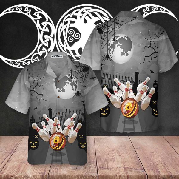 Spooky Bowling Halloween Shirt: Perfect Gift for Bowling Players Friends and Family
