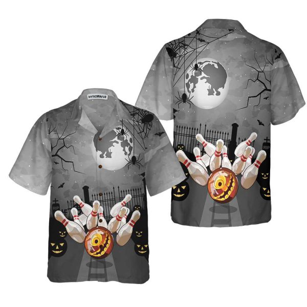 Spooky Bowling Halloween Shirt: Perfect Gift for Bowling Players Friends and Family
