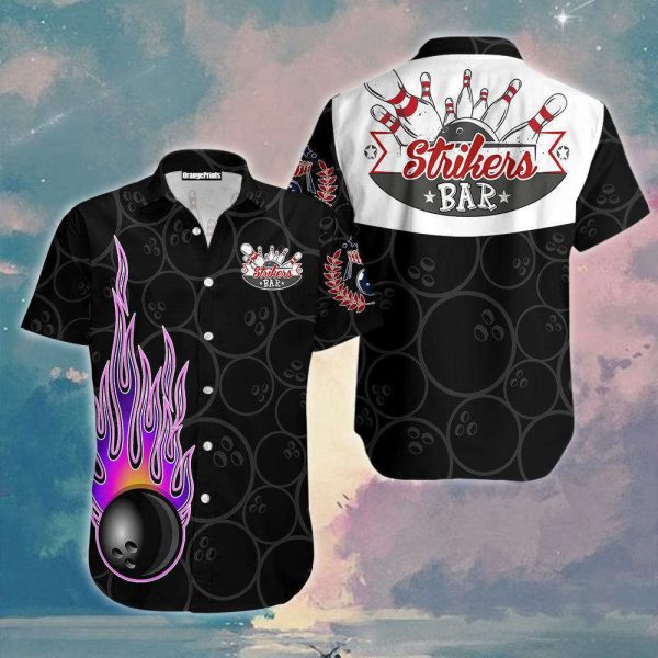 Bowling In Fire Hawaiian Shirt For Men & Women WT1713