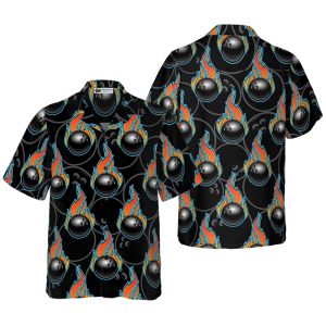 bowling in fire seamless pattern hawaiian shirt best gift for bowling players friend family.png