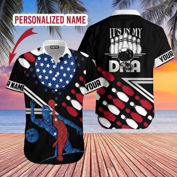 Bowling In My DNA Custom Name Hawaiian Shirt For Men & Women HN3578