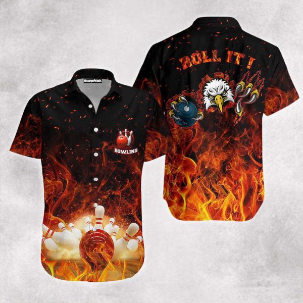 Bowling Lets Roll It Hawaiian Shirt For Unisex Gift WT8001