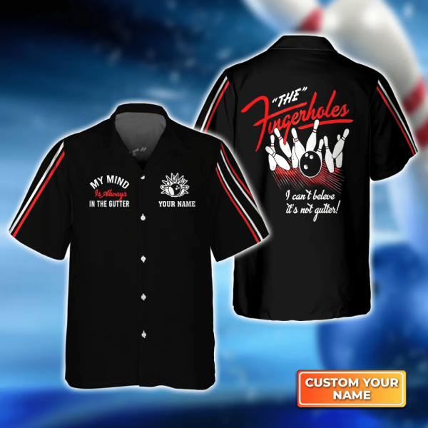 Strike a Style with Bowling My Mind Is Always In The Gutter Hawaiian Shirt – Perfect for Men Women and Bowling Teams!