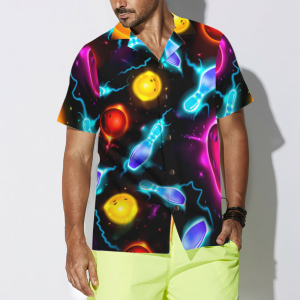 bowling space color hawaiian shirt best gift for bowling lovers friend family 3.png