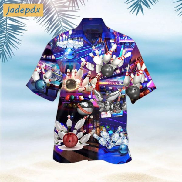 Strike a Style Statement with Bowling Stationery Hawaiian Shirt – Shop Now!