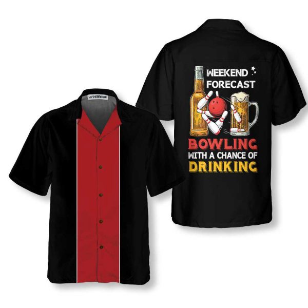 Get Ready for a Fun Bowling Weekend with our Hawaiian Shirt – Perfect Gift for Bowling Players Friends & Family!