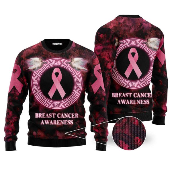 Breast Cancer Awareness Ugly Christmas Sweater – Christmas Gift UH1092