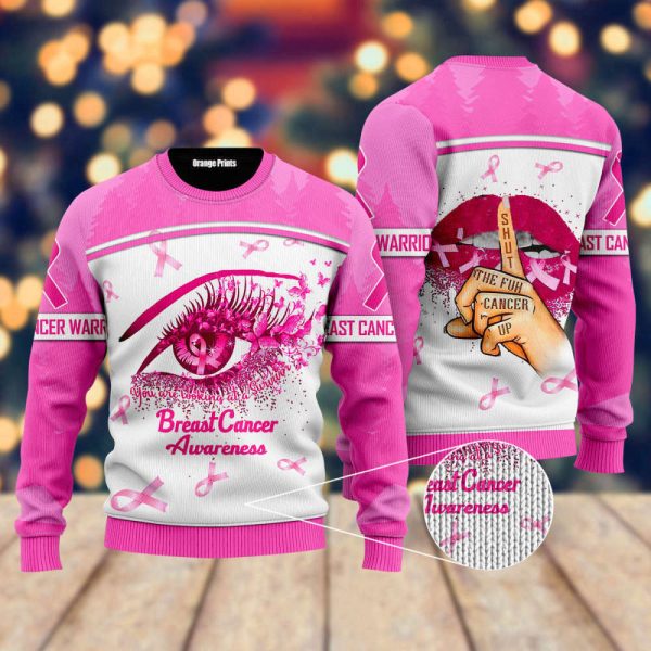 Breast Cancer Awareness Ugly Christmas Sweater – Christmas Gift UH1098