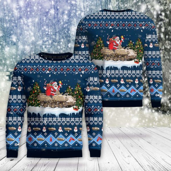 British Army FV432 “Bulldog” Mk3 Christmas Sweater Gift For Christmas